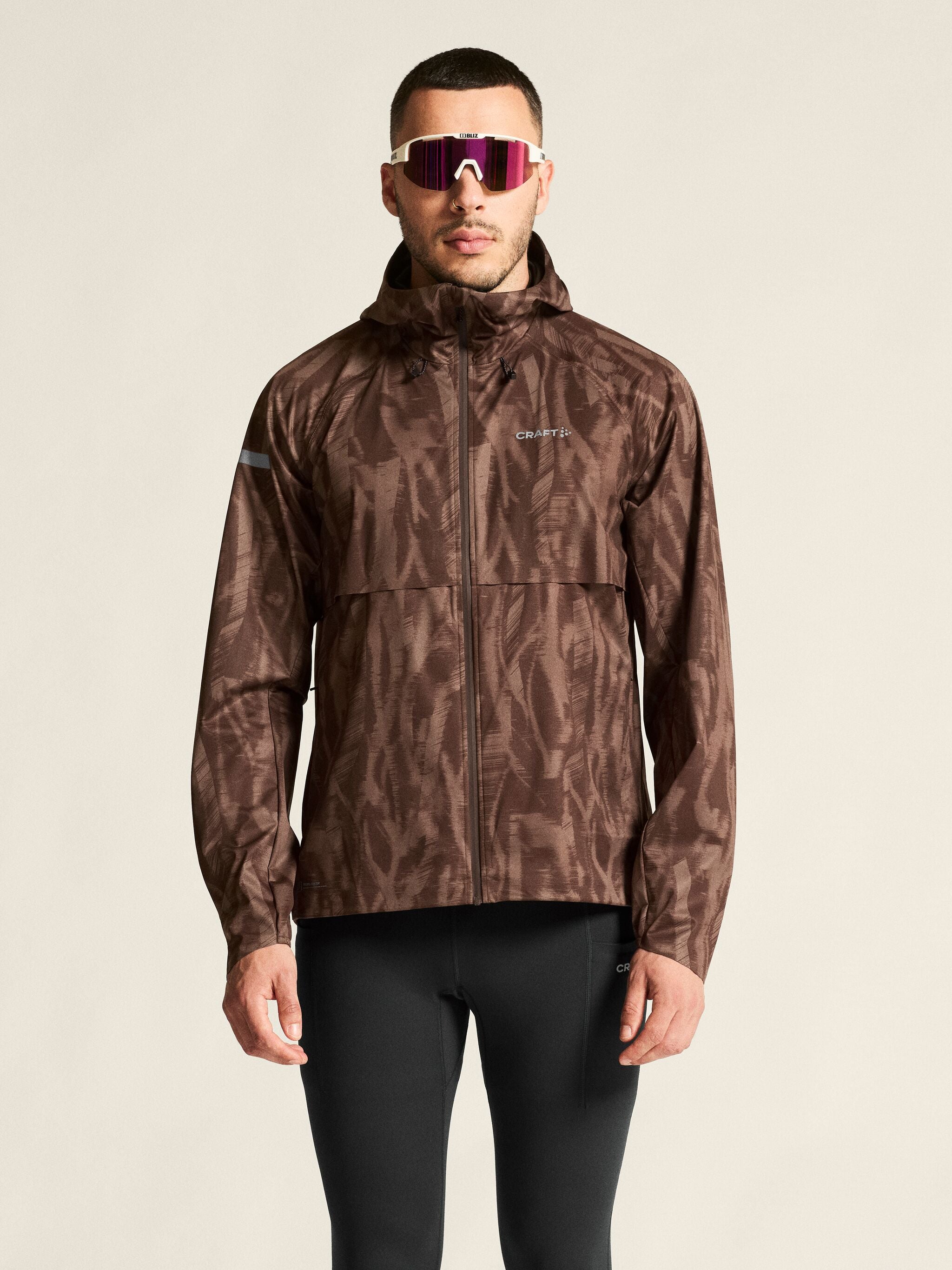 Chaqueta impermeable Pro Hydro 3 - Ciruela/Mul - Hombre