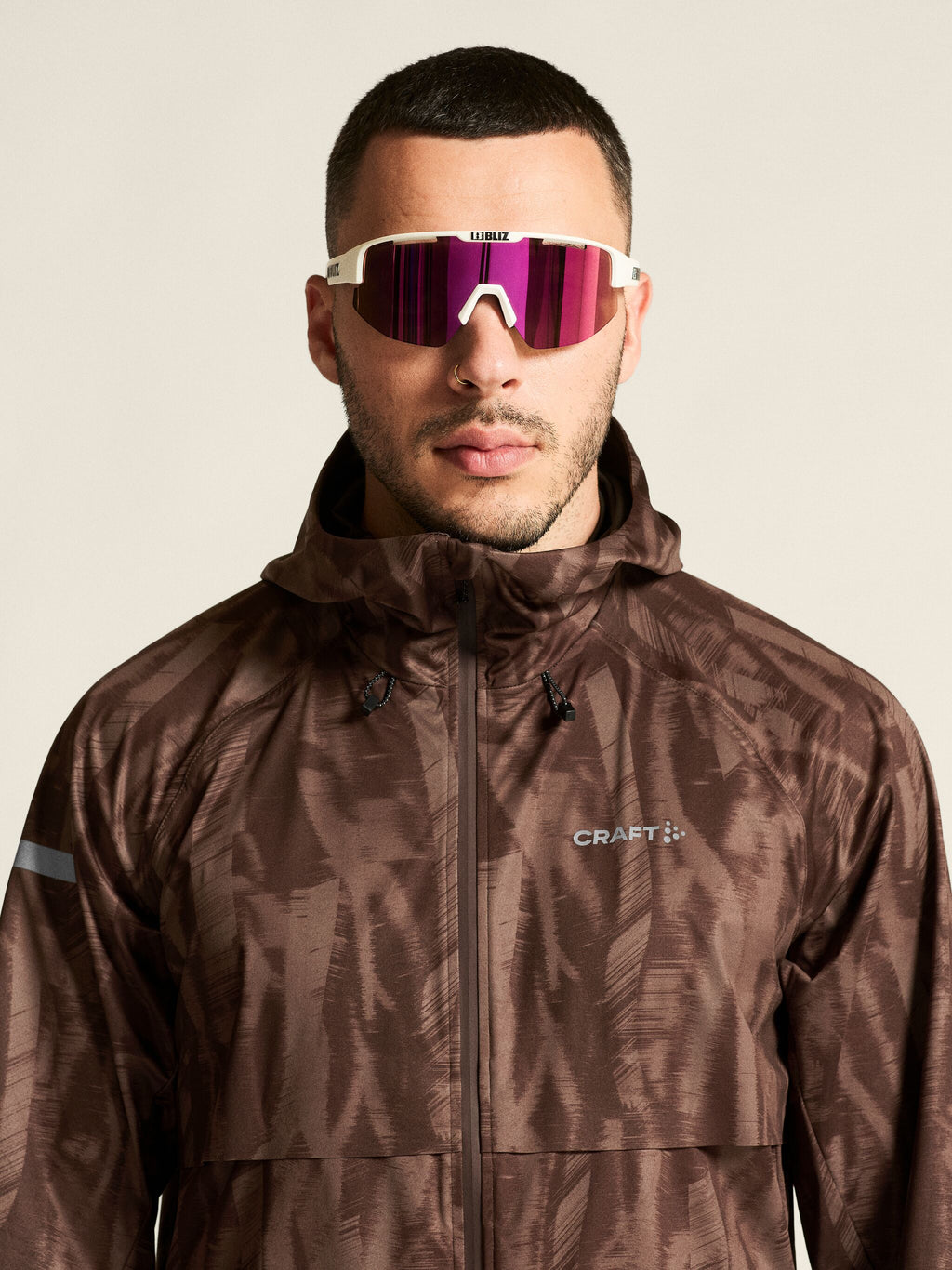 Chaqueta impermeable Pro Hydro 3 - Ciruela/Mul - Hombre