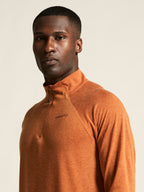Long-Sleeved Wool T-Shirt - Buff/Melange - Men