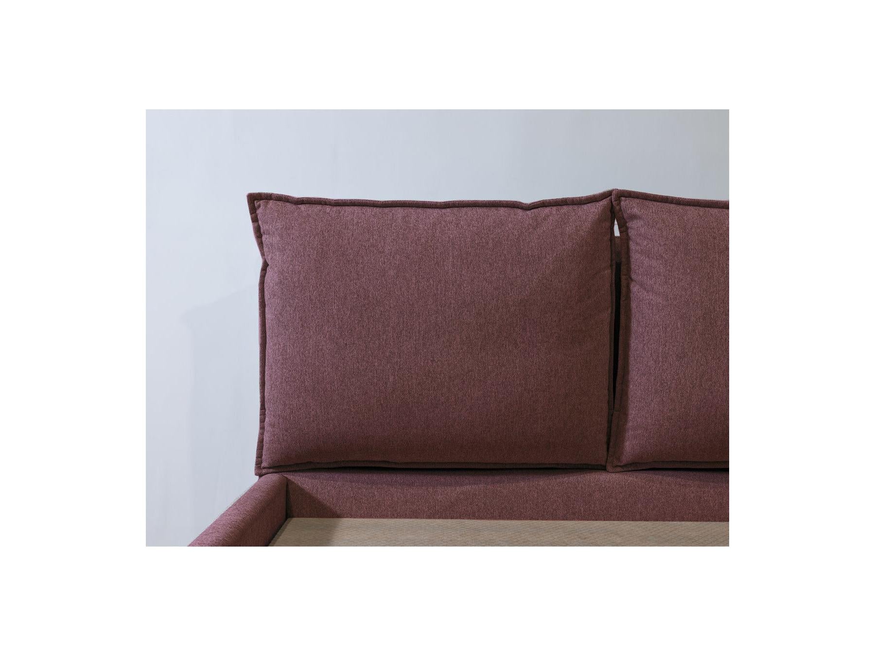 Garance - Ottoman Bed with Pillow-Effect Headboard