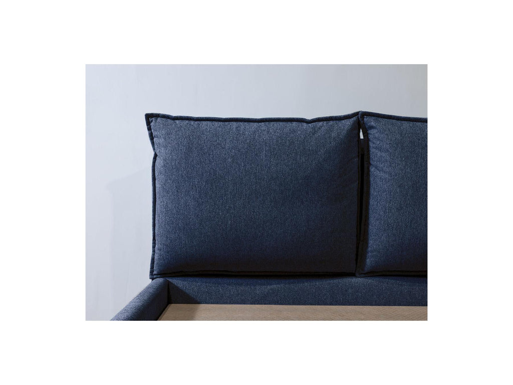 Garance - Ottoman Bed with Pillow-Effect Headboard