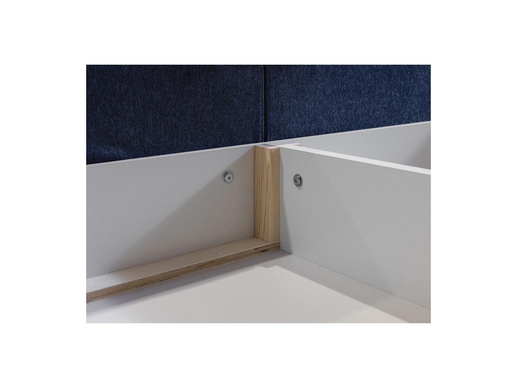 Garance - Ottoman Bed with Pillow-Effect Headboard