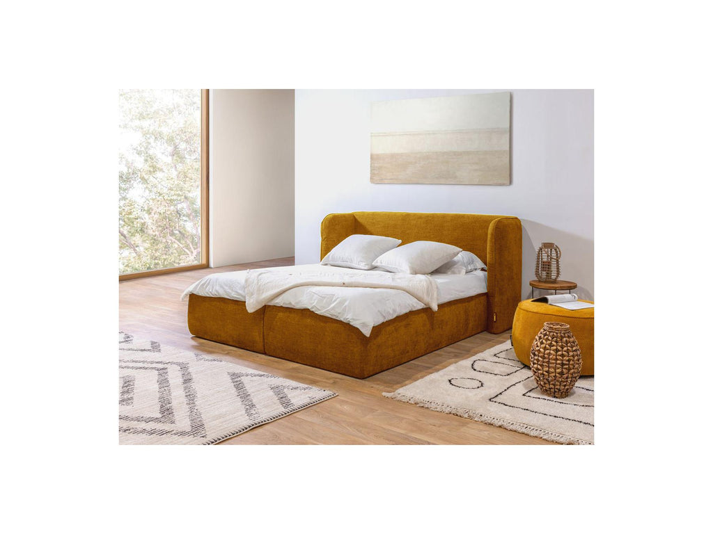 Louise - Cama con arcón con cabecero acolchado