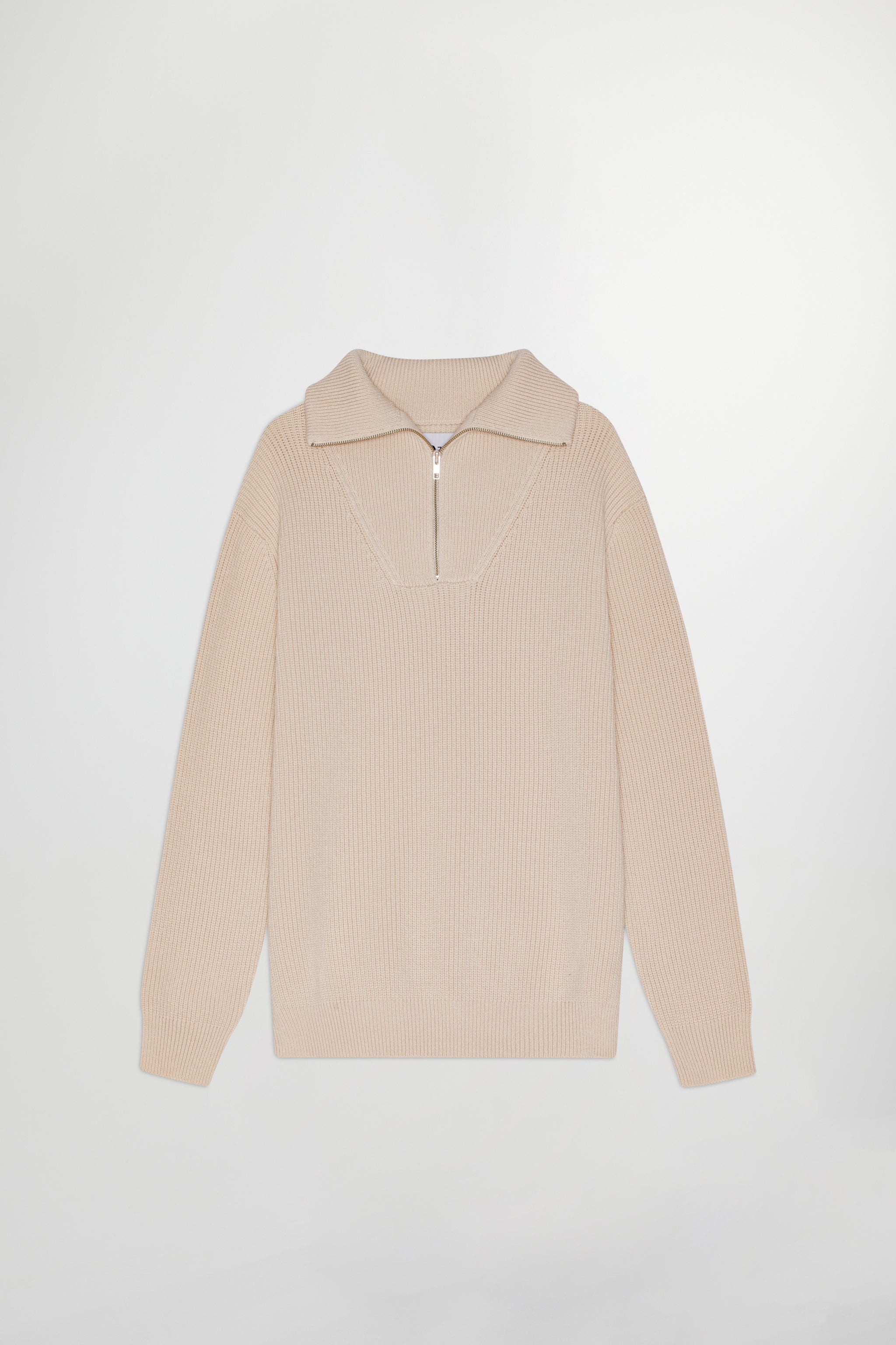 Roman Zip Jumper - Off White