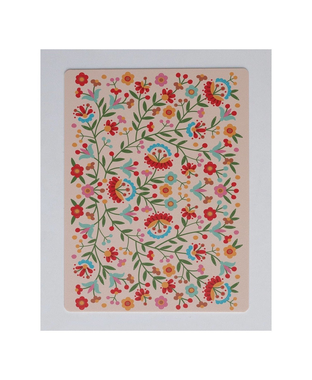 Desk Mat - Mexican Flowers