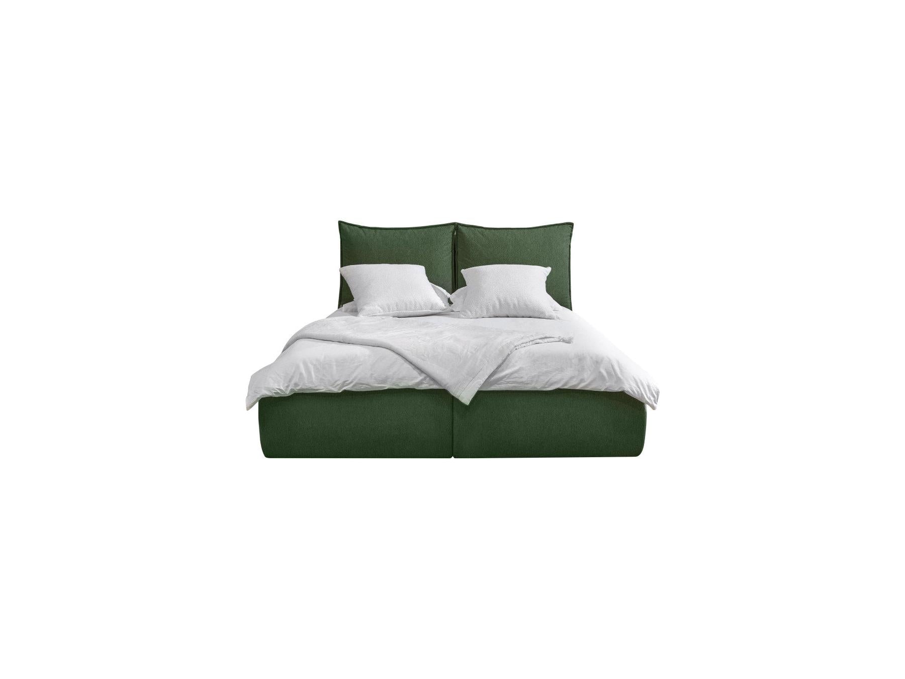 Garance - Ottoman Bed with Pillow-Effect Headboard