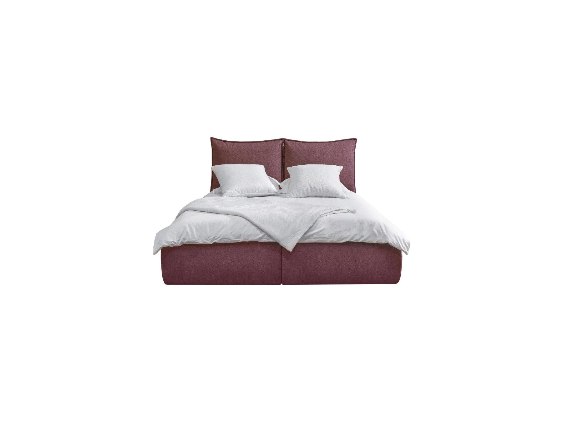 Garance - Ottoman Bed with Pillow-Effect Headboard