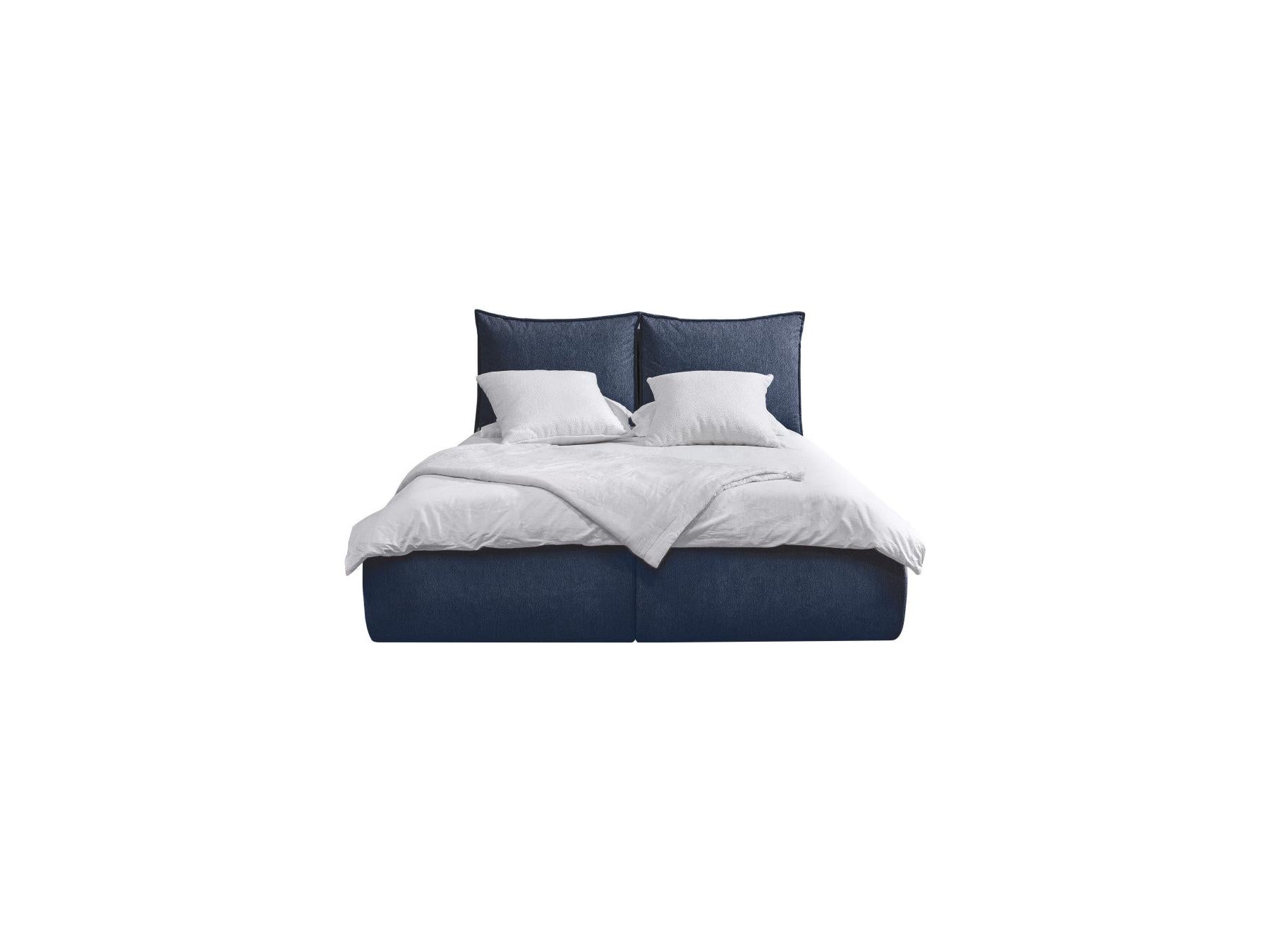 Garance - Ottoman Bed with Pillow-Effect Headboard