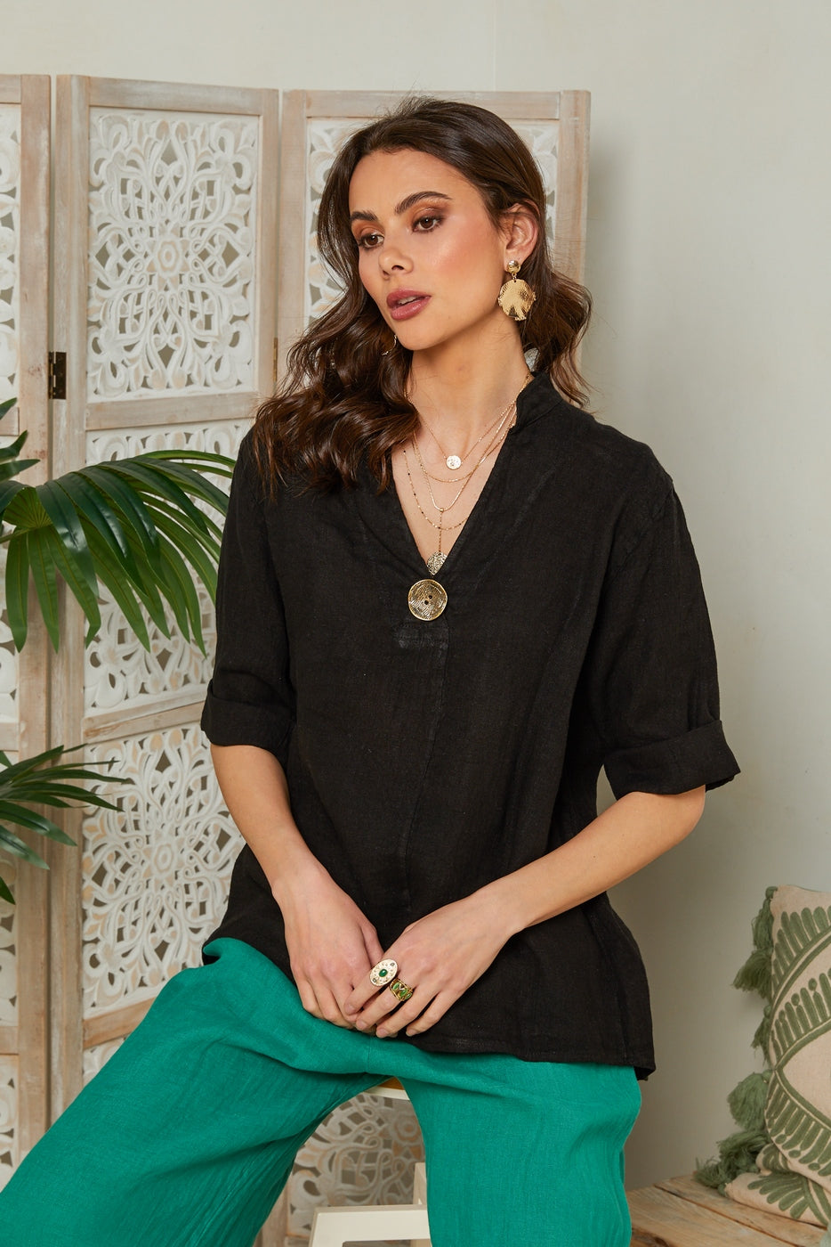 Top - Negro - Mujer