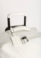 Luggage Studio Soft - Soft Polyester Suitcase with TSA Lock and Multi-Directional Wheels - Off-White