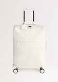 Luggage Studio Soft - Soft Polyester Suitcase with TSA Lock and Multi-Directional Wheels - Off-White