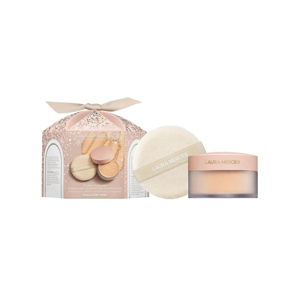 Divinely Flawless Translucent Loose Setting Powder & Puff Honey