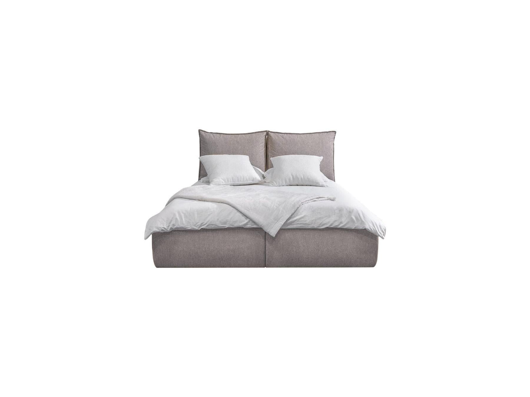 Garance - Ottoman Bed with Pillow-Effect Headboard