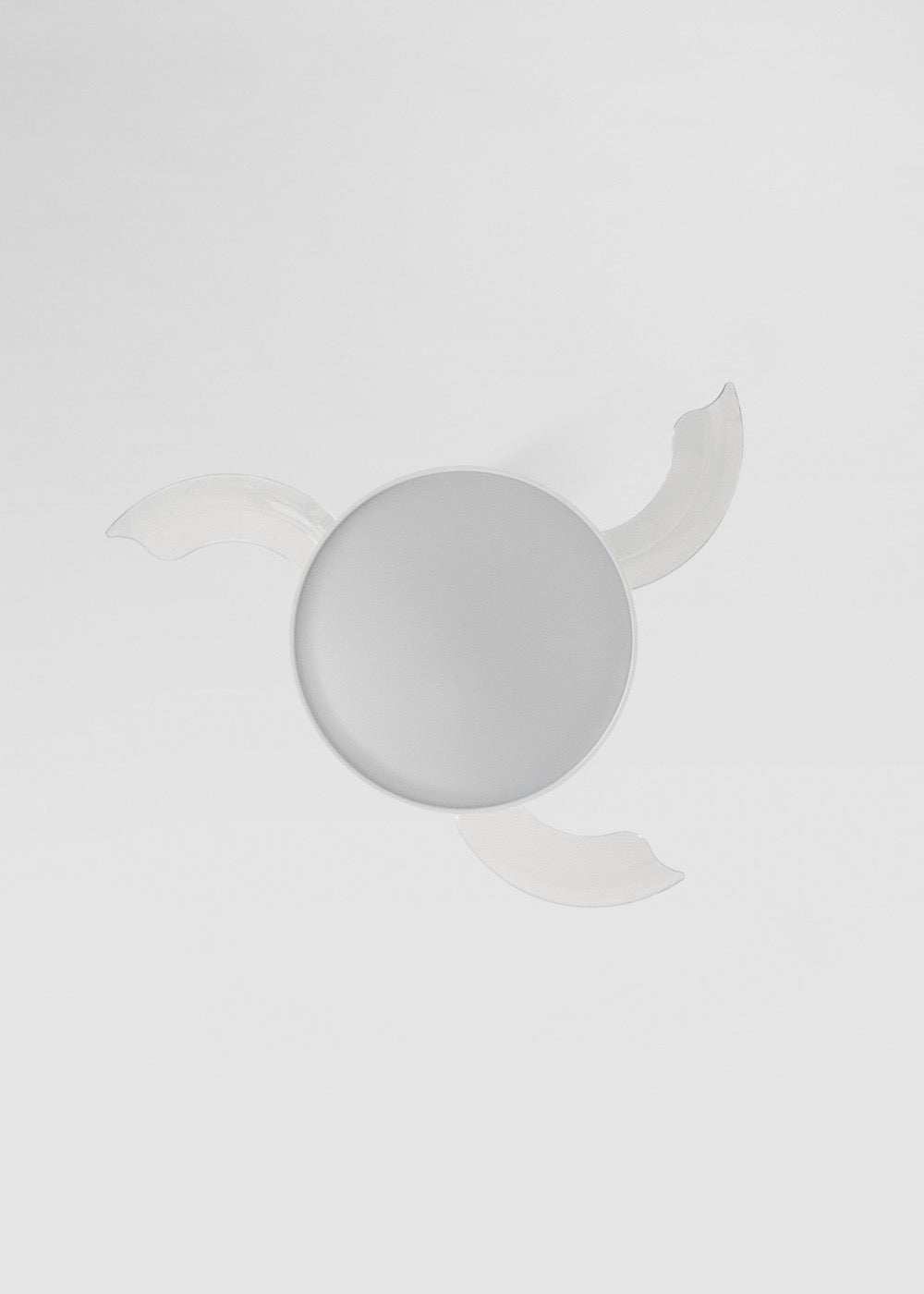 Wind Clear Studio - Ventilador de techo silencioso de 40 W con aspas retráctiles y luz LED - Blanco
