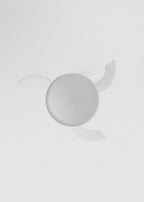 Wind Clear Studio - Ventilador de techo silencioso de 40 W con aspas retráctiles y luz LED - Blanco