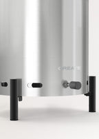 Brasero de mesa compacto para exterior, 1,5 Kw, con pellet sin humo, color gris