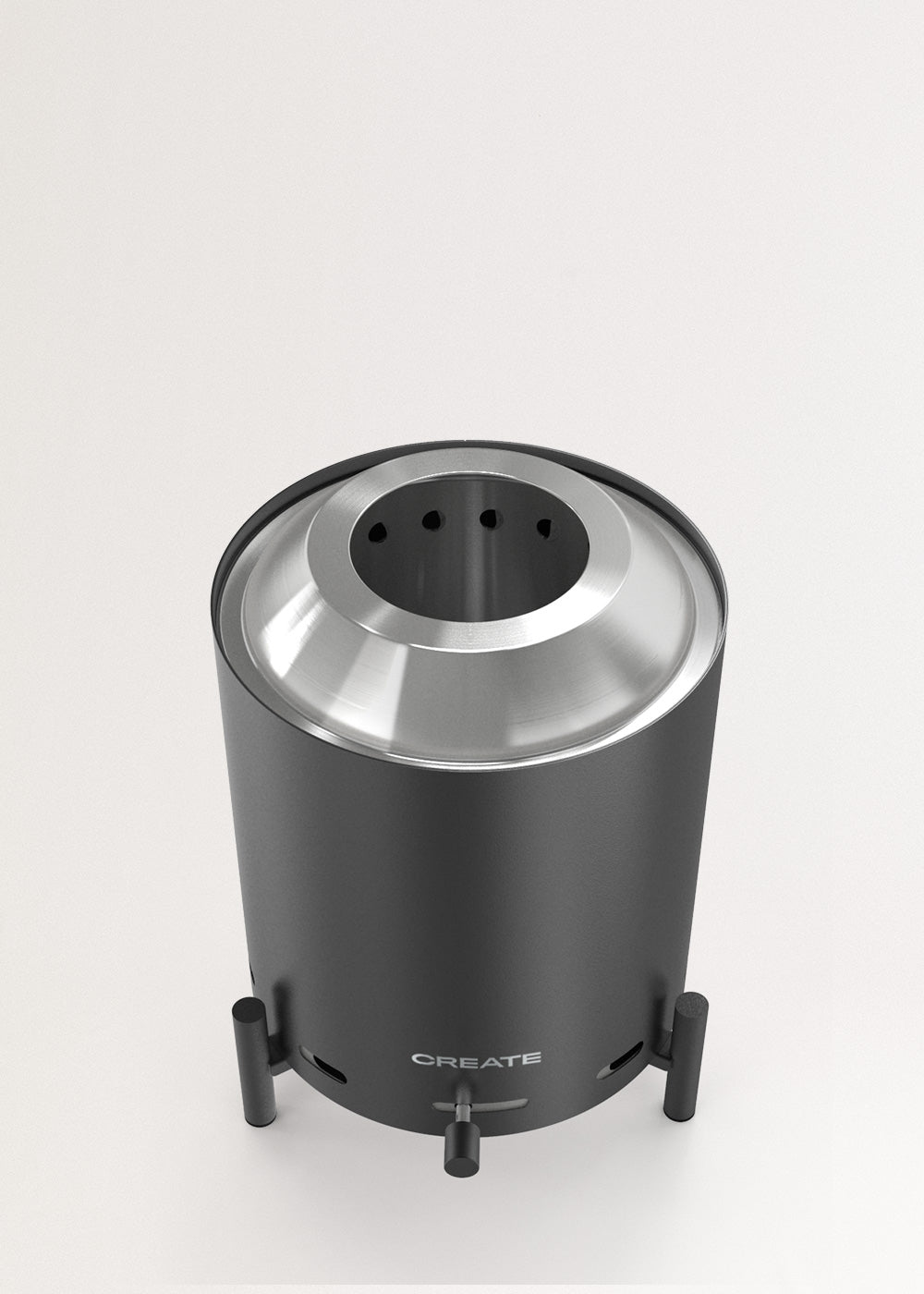 Brasero de Mesa para Exterior Compacto con Pellet Sin Humo de 1,5 Kw - Negro