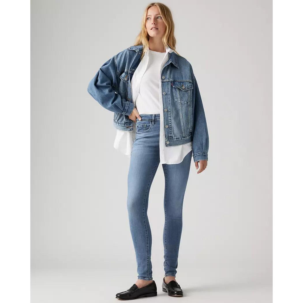 Jean Skinny Taille Haute Levi's 721 Bleu