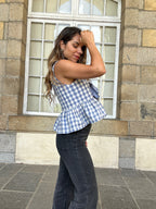 Louison Top With Bows Blue