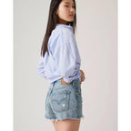 Pantalón Corto Vaquero De Tiro Alto Levi's 501 Azul