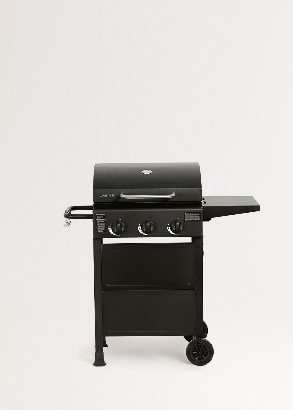 Quemador De Gas BBQ - Barbacoa De Gas De 9Kw Con 3 Quemadores Y Mesa Plegable. - Exclusivo