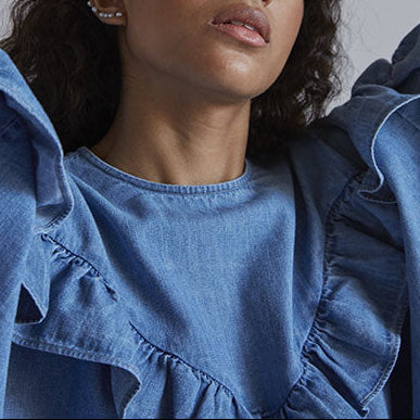 GROOVY LUCCIANA DENIM DRESS
