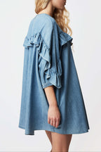 GROOVY LUCCIANA DENIM DRESS