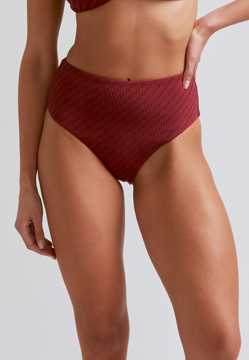 Culotte Alta Burdeos - Rojo