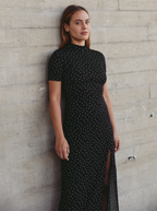 Vestido de lunares cortados Galaxy