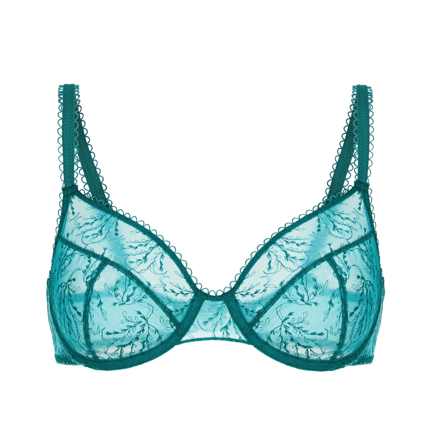 Soutien-Gorge Armature Opaline - Vert Émeraude