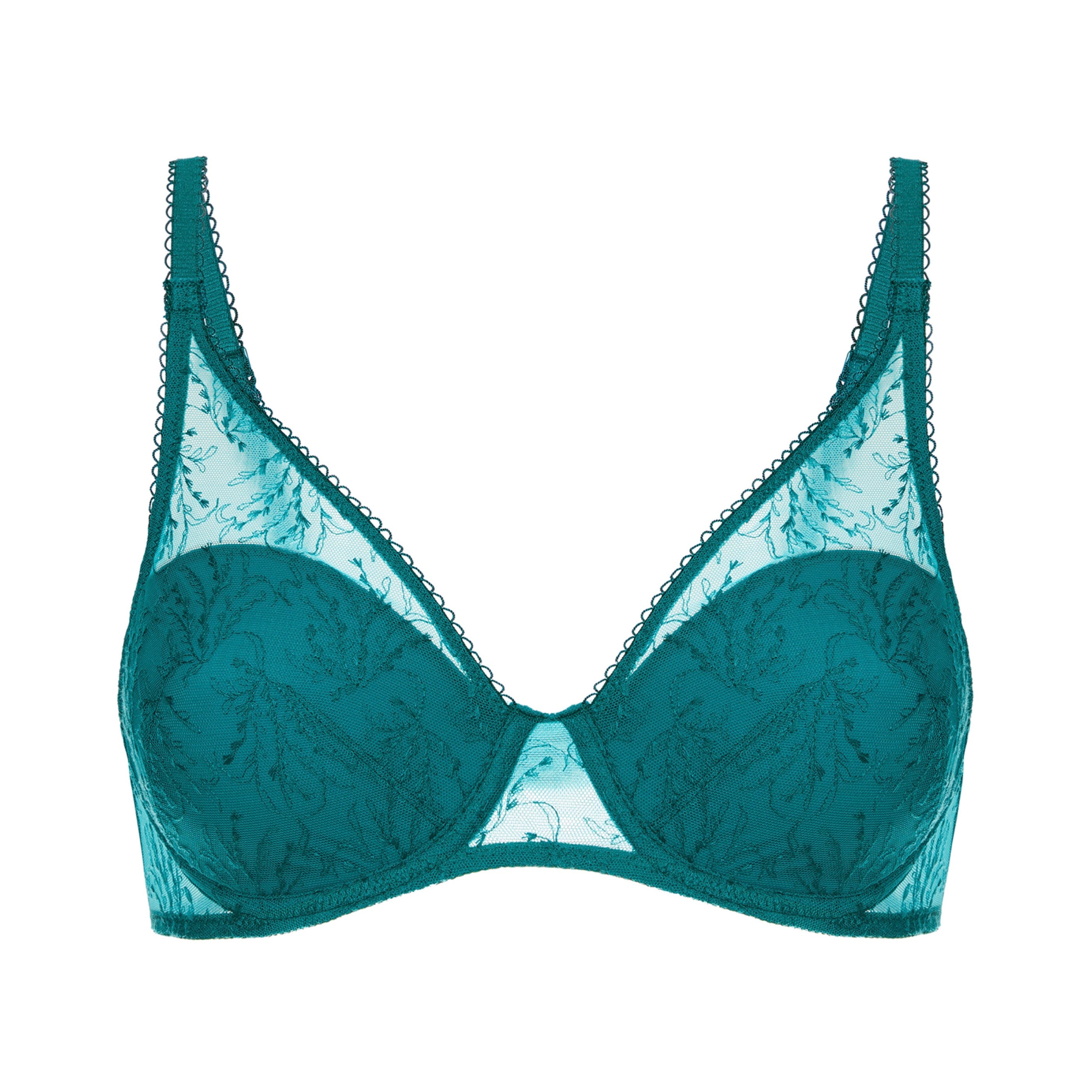 Soutien-Gorge Padding Moulé Spacer 3D Opaline - Vert Émeraude