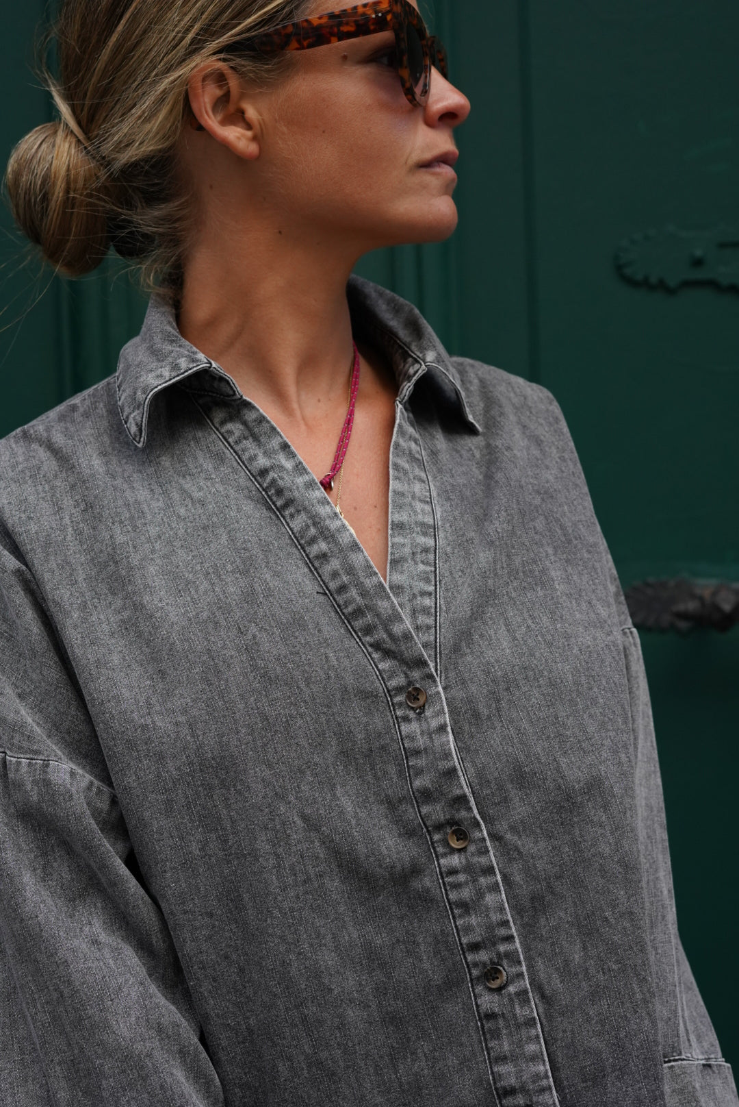 Chemise Léonore Denim Gris