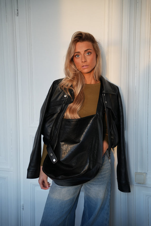 Sac En Similicuir Jelly - Noir
