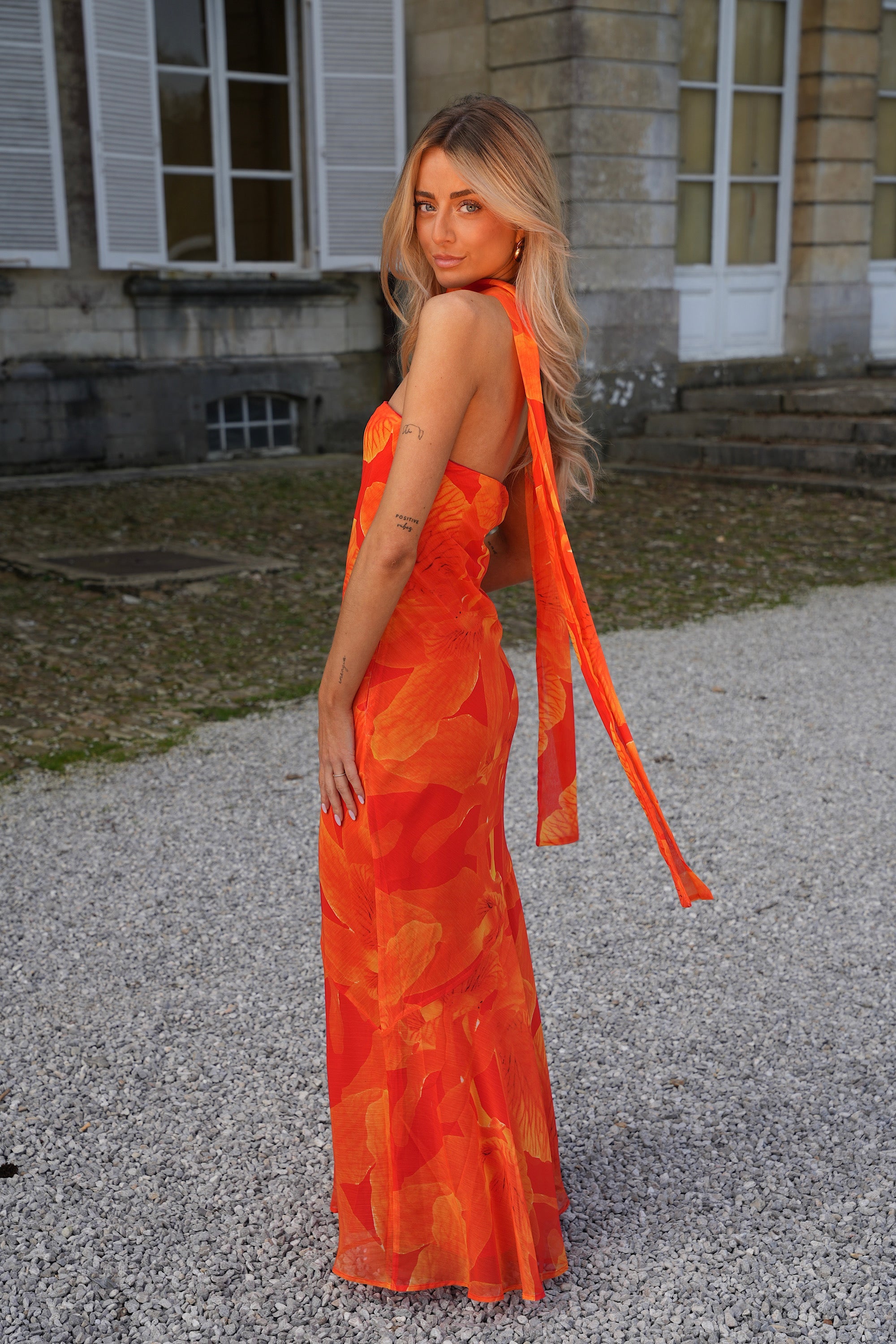 Vestido sin tirantes Nala - Naranja