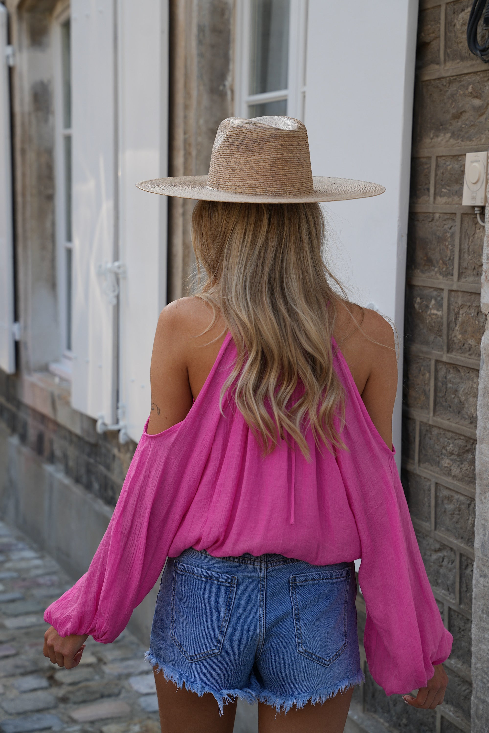 Blouse Ajourée Karole - Rose