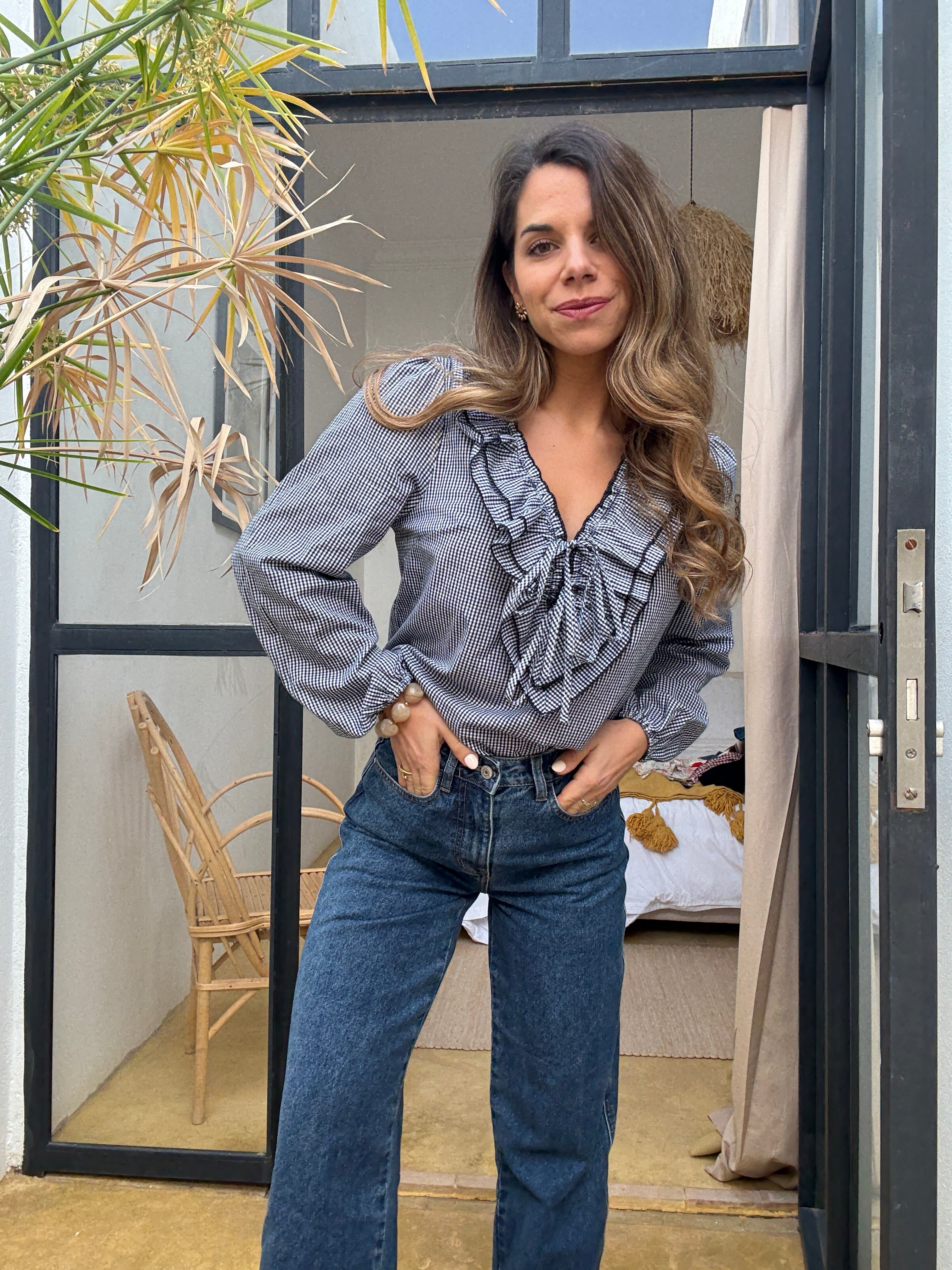 Blouse Stella Vichy Bleu Marine