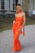 Vestido sin tirantes Nala - Naranja