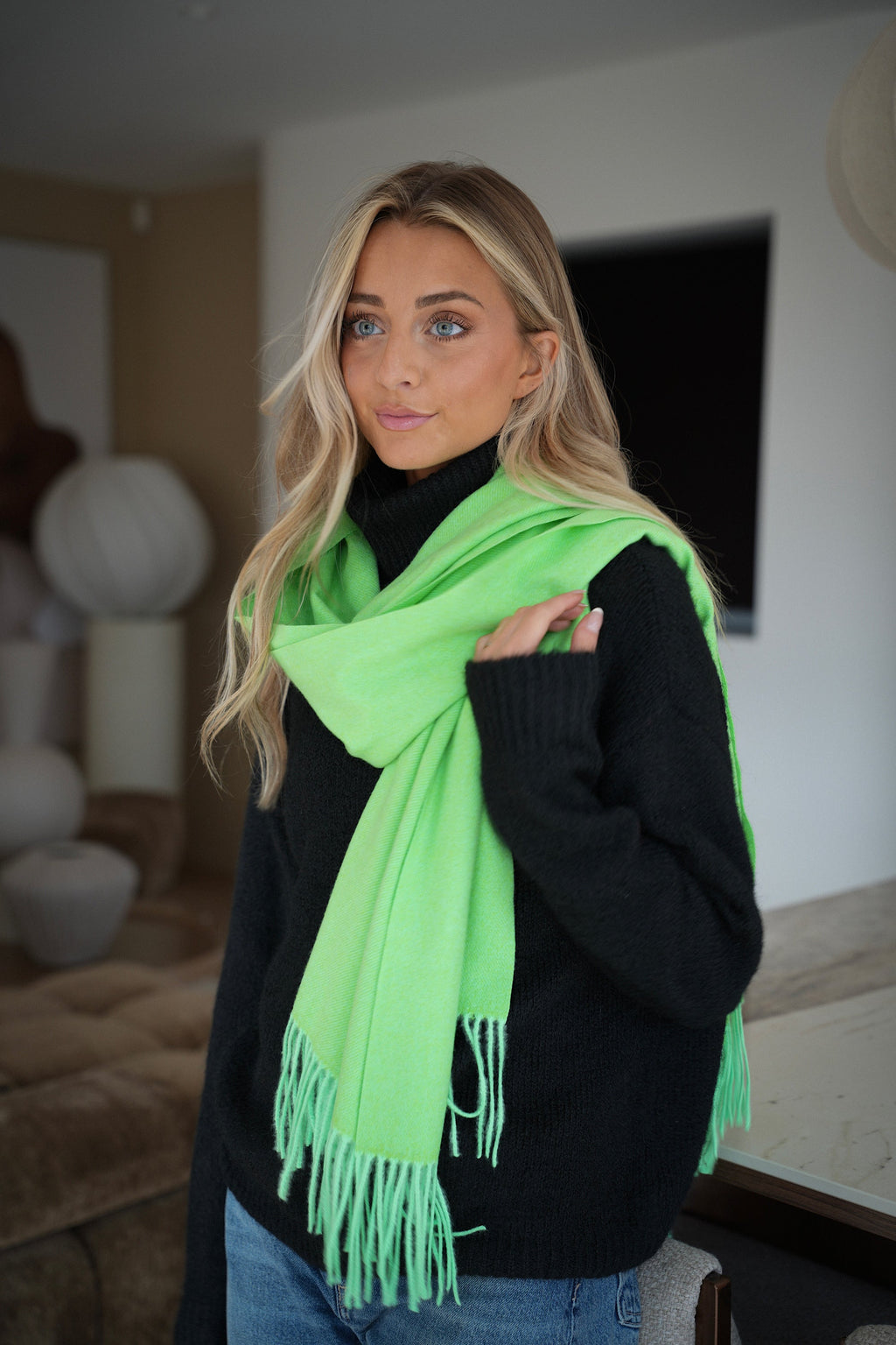 Capucine Soft Scarf - Green