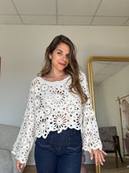 Blusa Andrea De Ganchillo