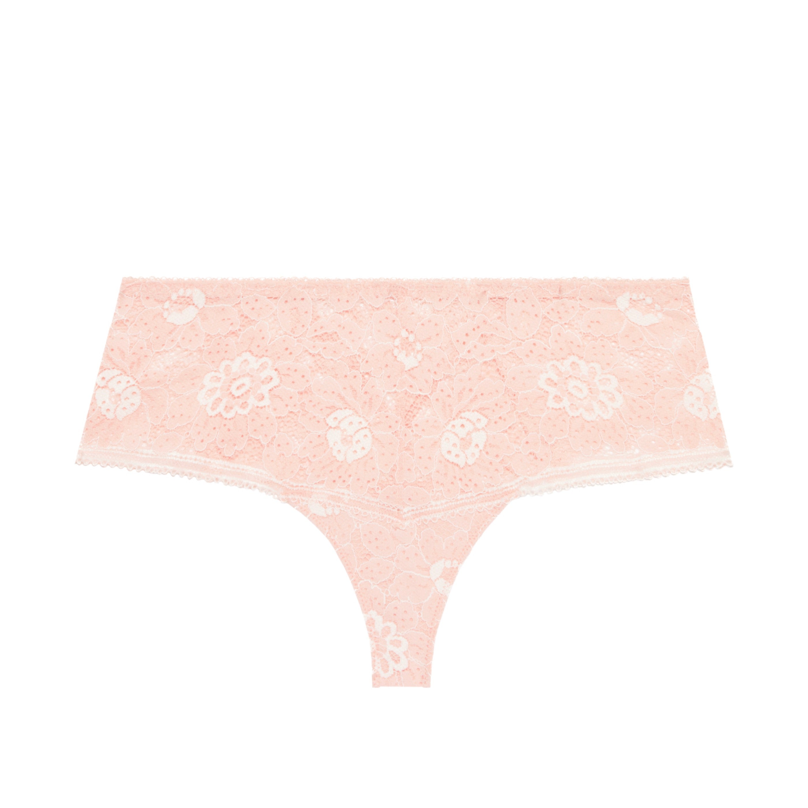 Shorty En Dentelle Festive - Rose