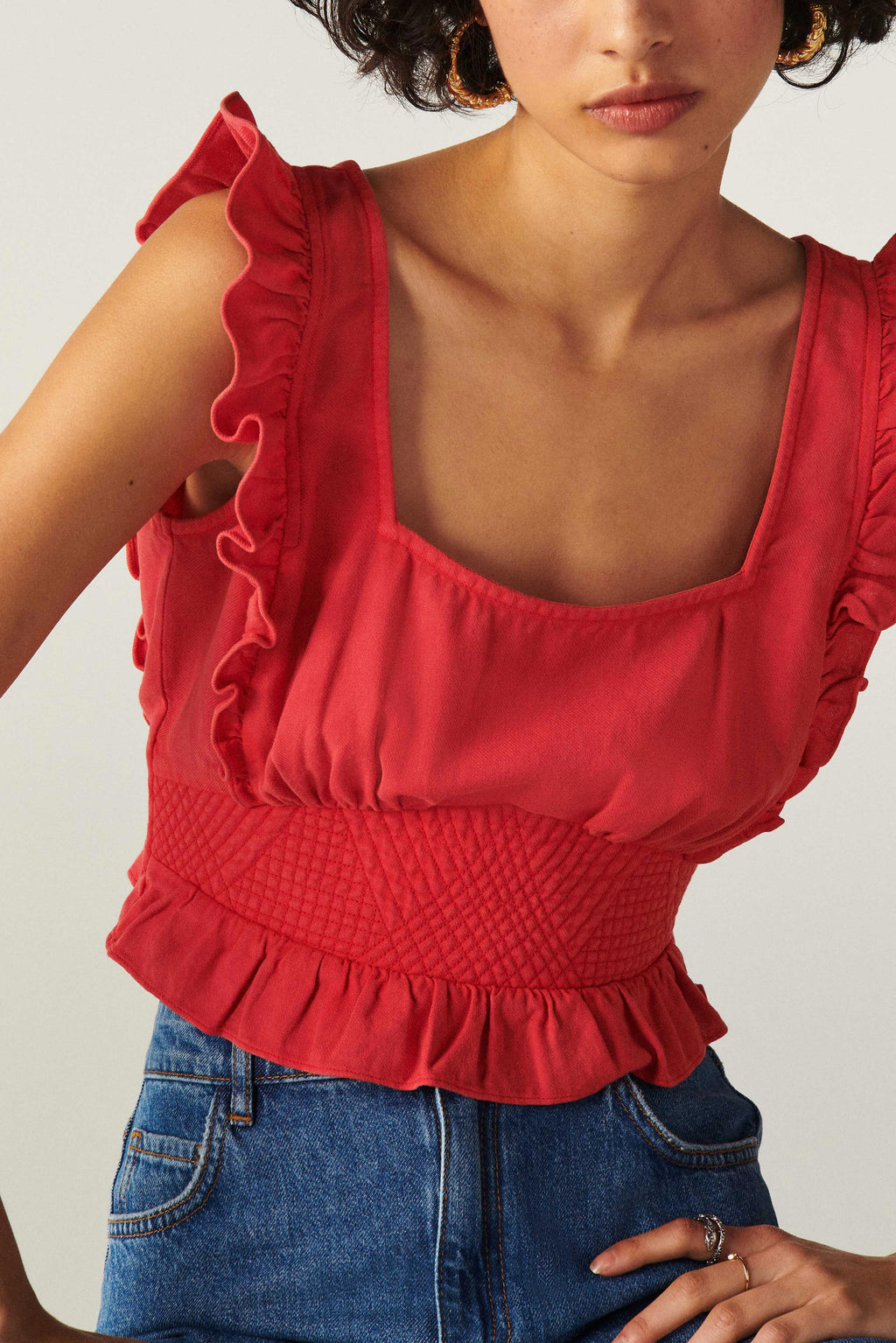 Top Yoki - Rouge - Femme