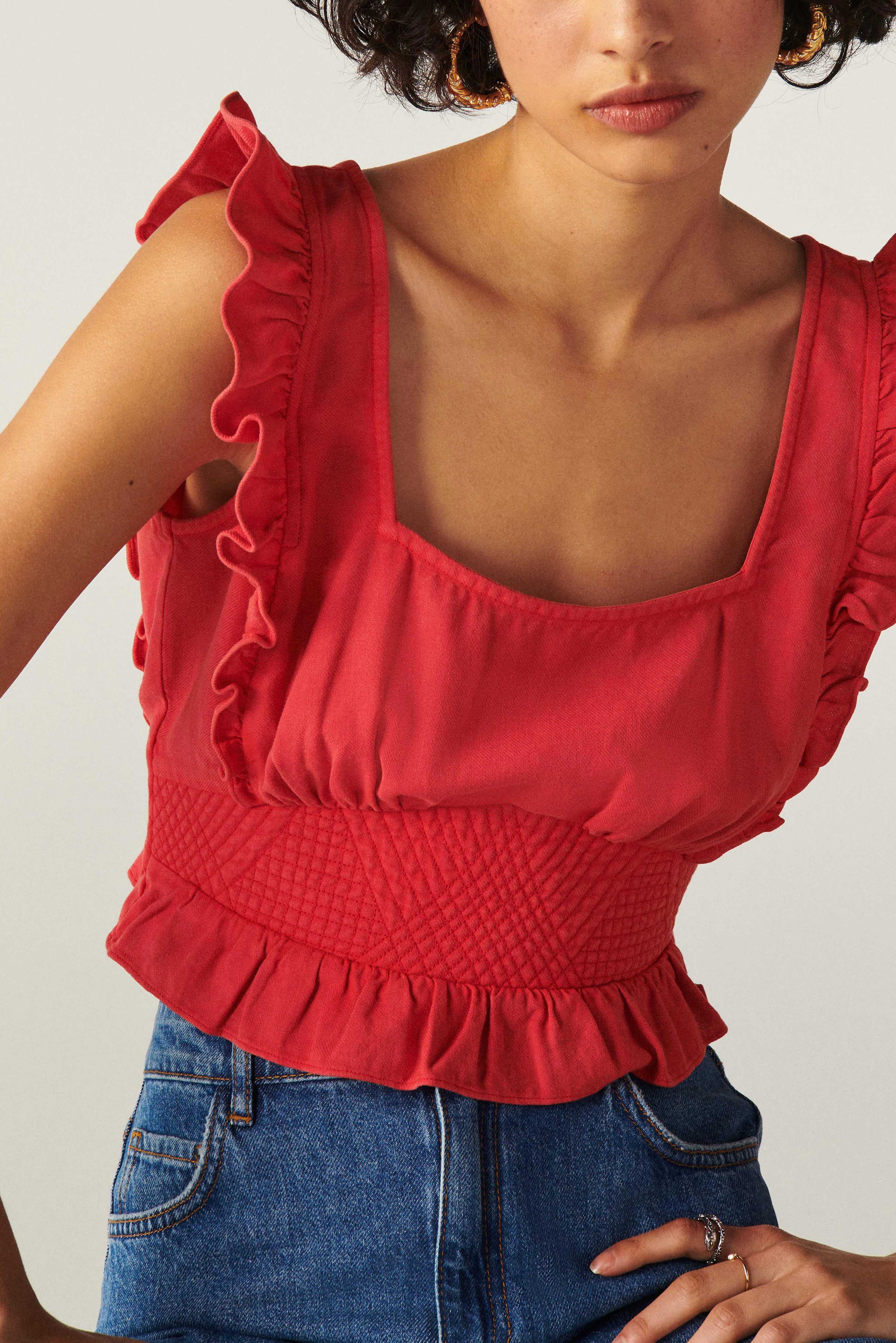 Top Yoki - Rouge - Femme