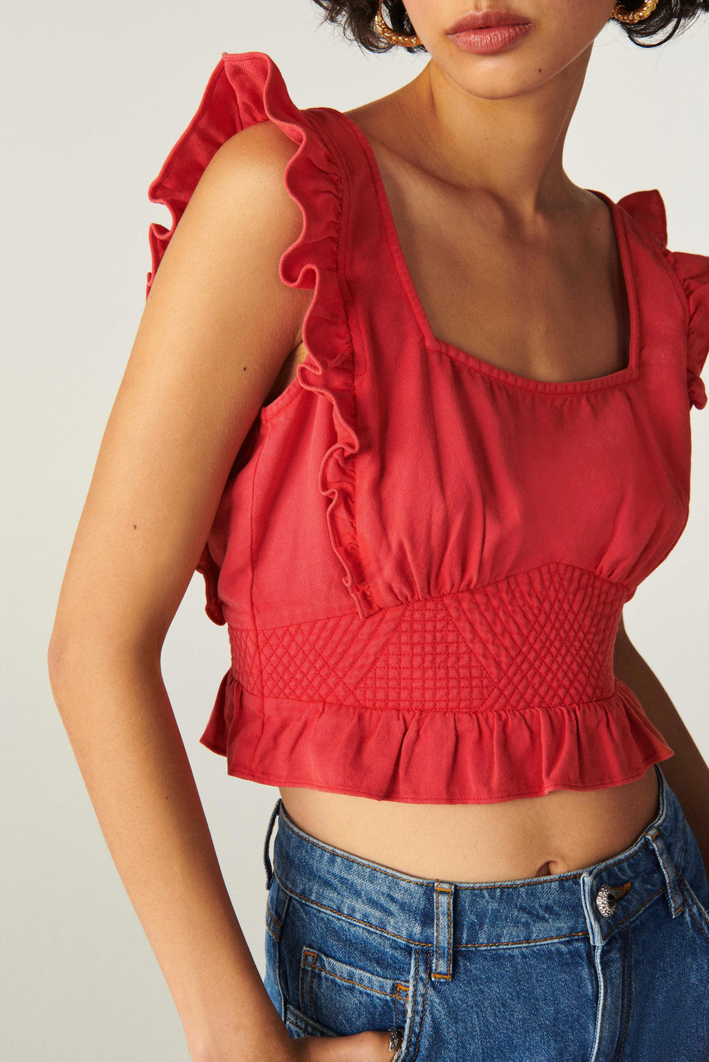 Top Yoki - Rouge - Femme