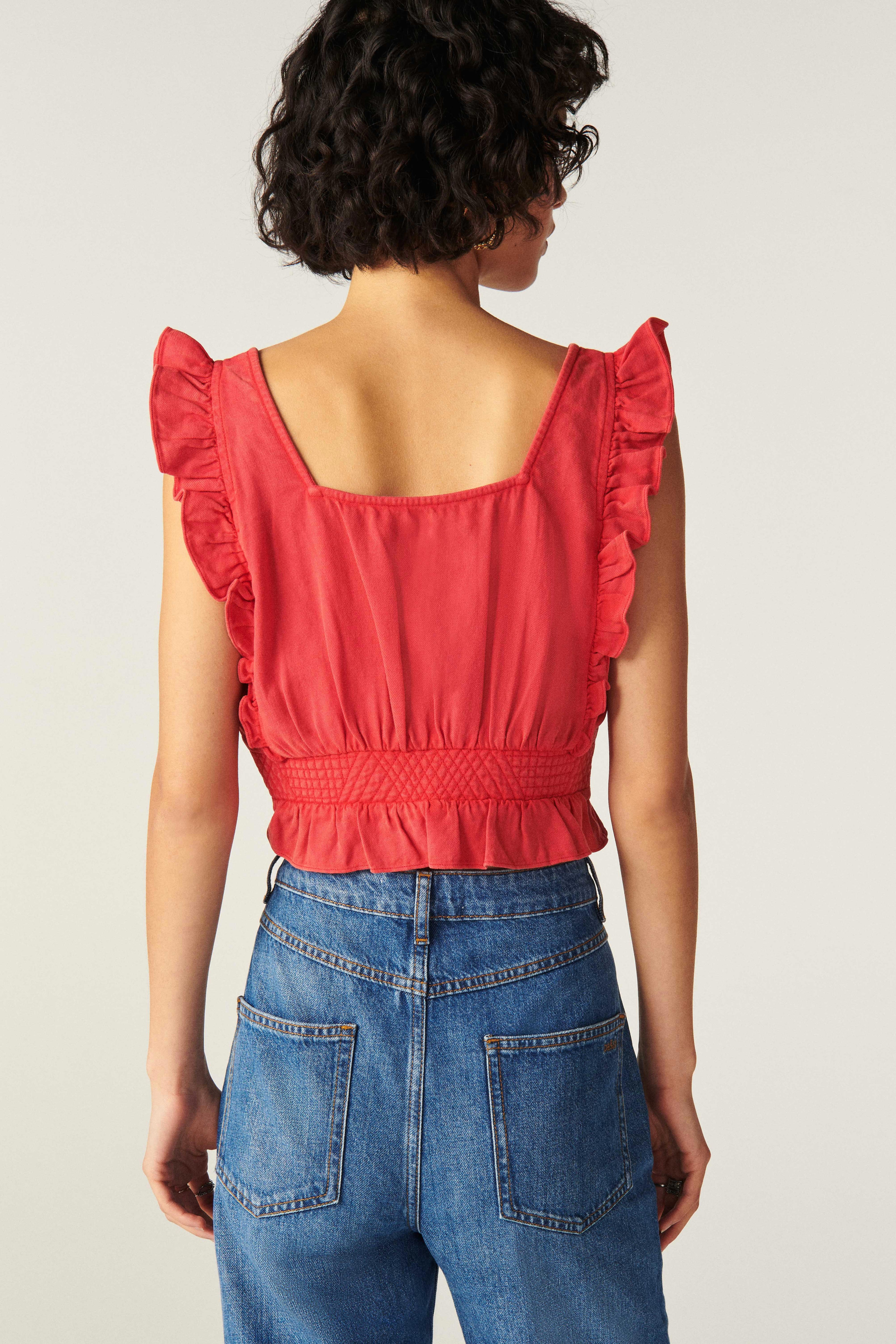 Top Yoki - Rouge - Femme