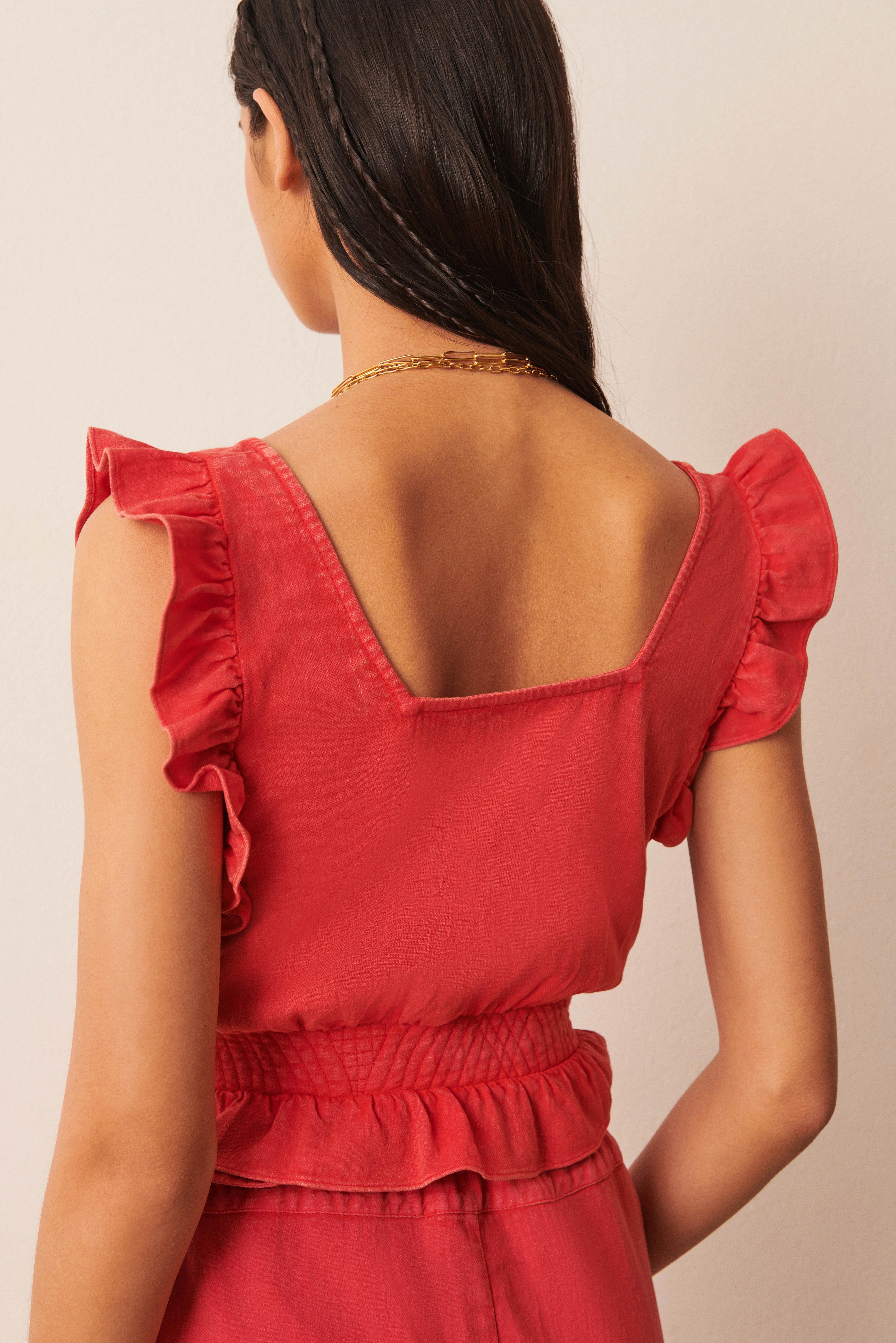 Top Yoki - Rouge - Femme