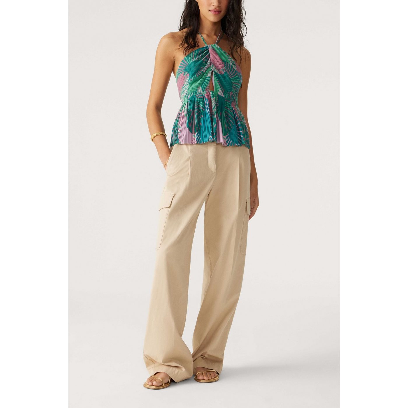 Top Nellie - Verde - Mujer