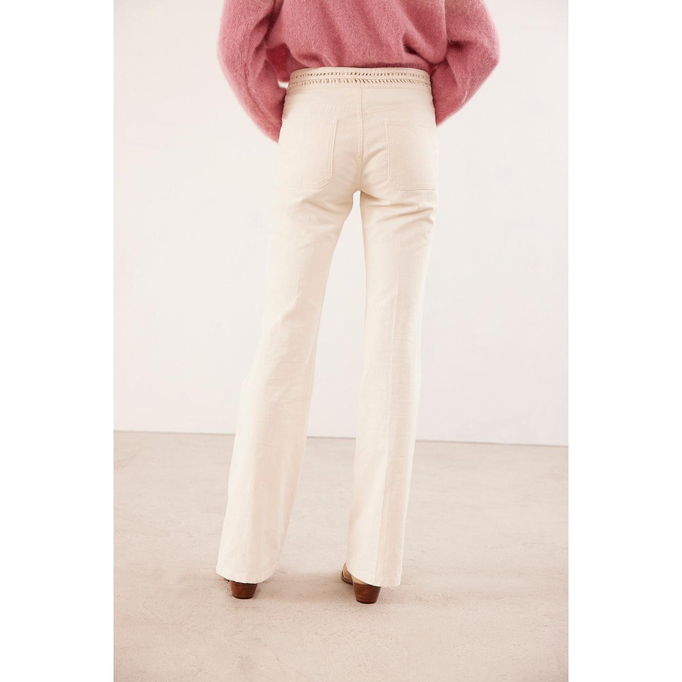 Nano Bootcut Jeans - Ecru