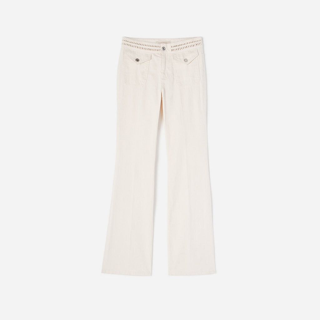 Nano Bootcut Jeans - Ecru
