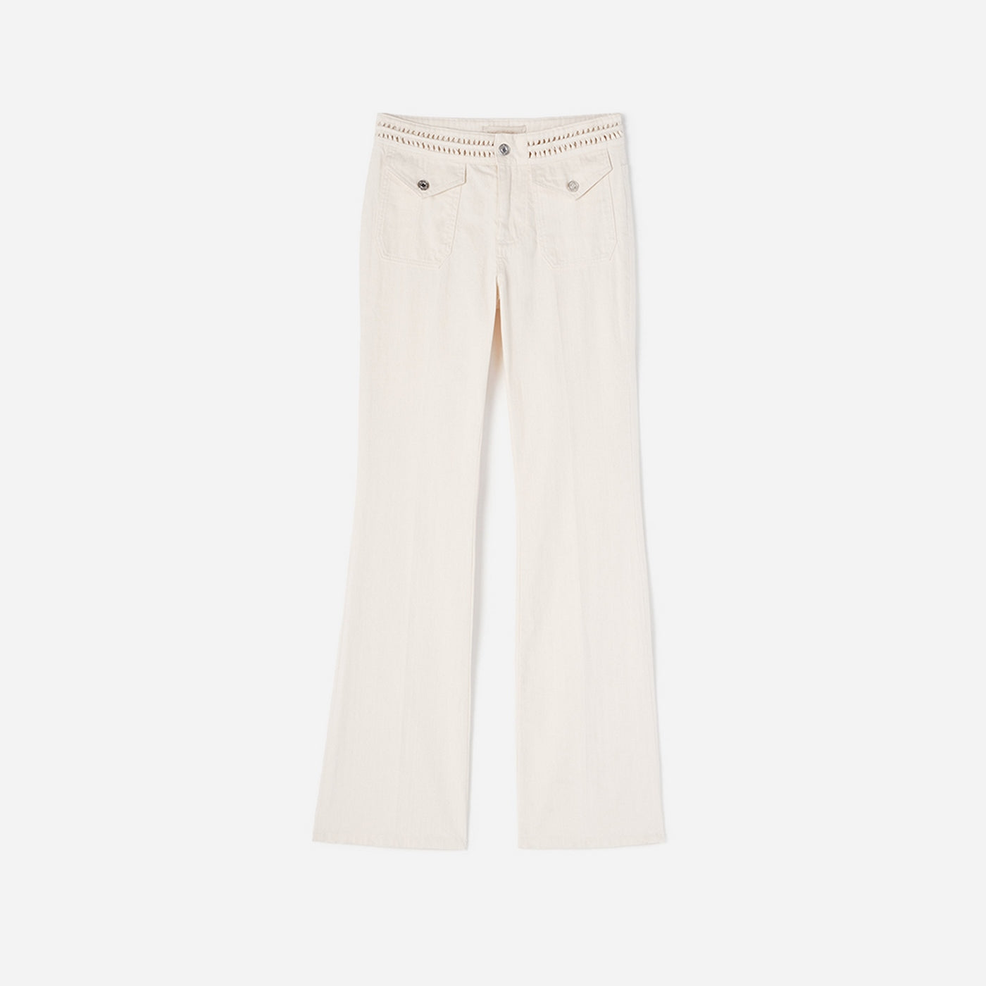 Nano Bootcut Jeans - Ecru