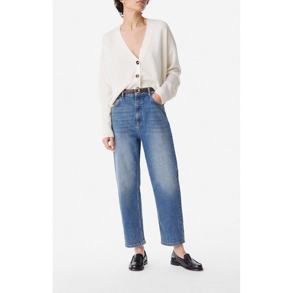 Cropped Og Jeans - Blue Grey